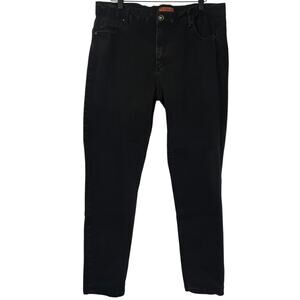 Wax Jeans Black Butt I Love You High Waist Straight Leg Womens Size 18